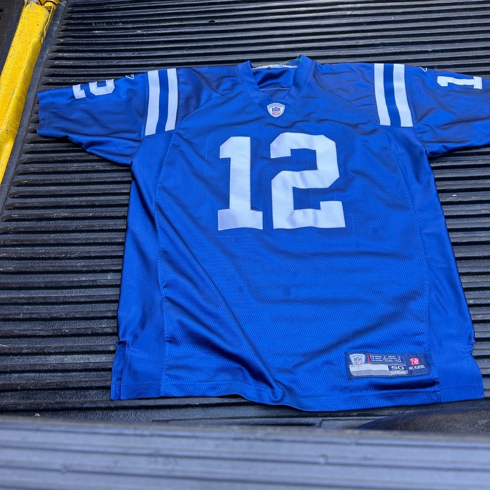 Indianapolis Colts Nike On Field Jersey #12 Andrew Luck Blue  Large NFL